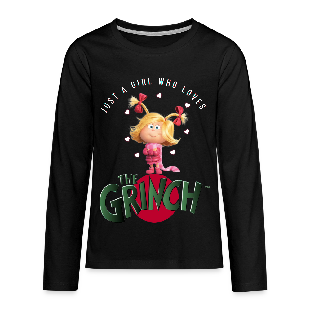 Kids' Premium Long Sleeve T-Shirt - black