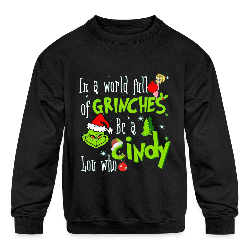 Kids' Crewneck Sweatshirt - black