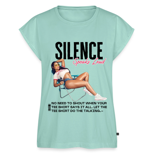 Women's Roll Cuff T-Shirt - mint