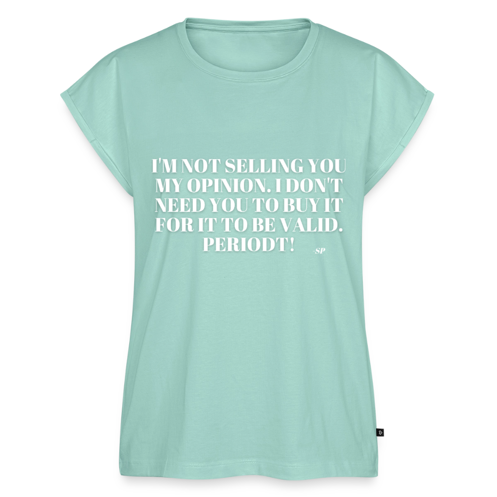 Women's Roll Cuff T-Shirt - mint