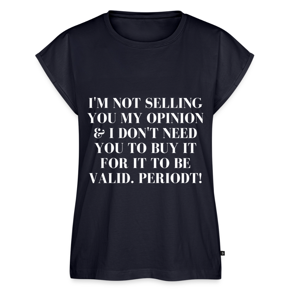 Women's Roll Cuff T-Shirt - navy