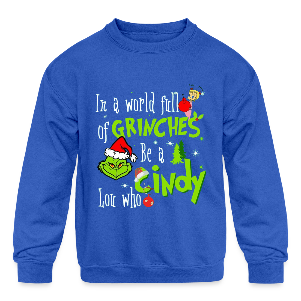 Kids' Crewneck Sweatshirt - royal blue