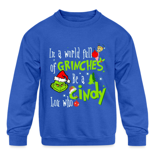 Kids' Crewneck Sweatshirt - royal blue