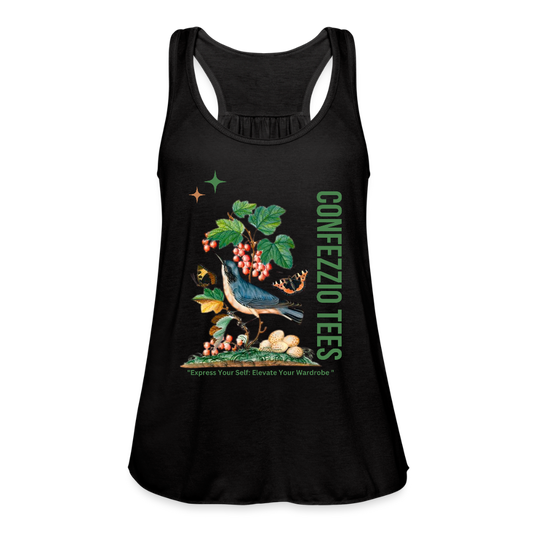 Women's Flowy Tank Top by Bella - black