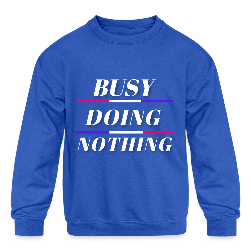 Kids' Crewneck Sweatshirt - royal blue