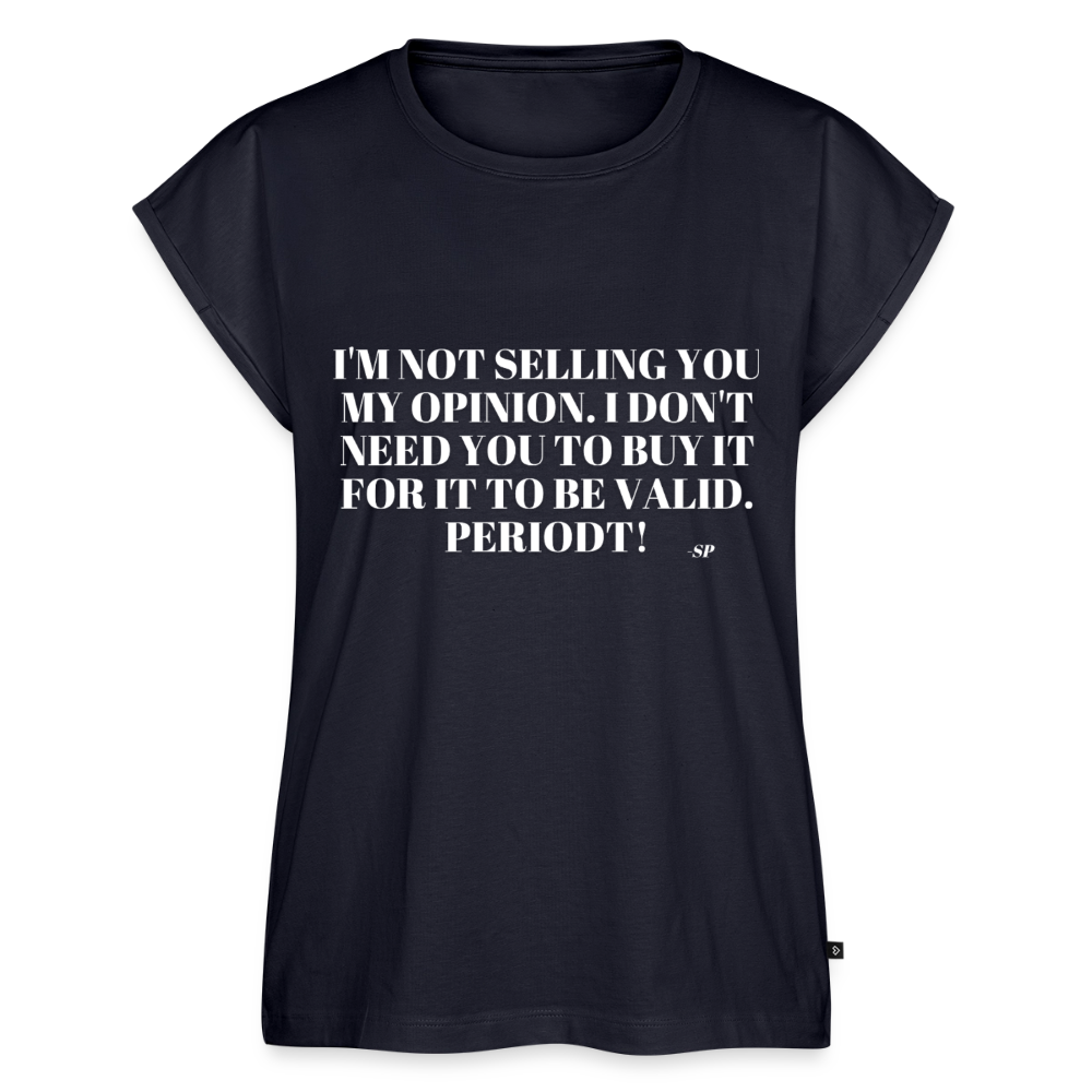 Women's Roll Cuff T-Shirt - navy