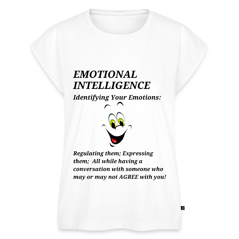 Women's Roll Cuff T-Shirt - white