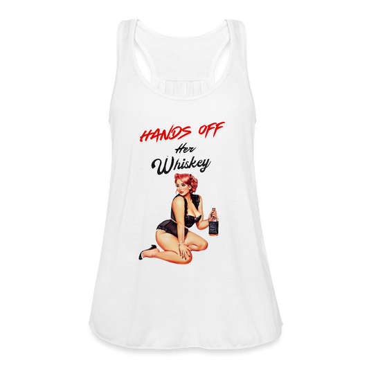 Women's Flowy Tank Top by Bella - white