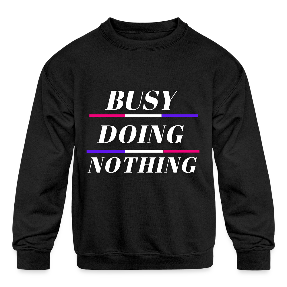 Kids' Crewneck Sweatshirt - black