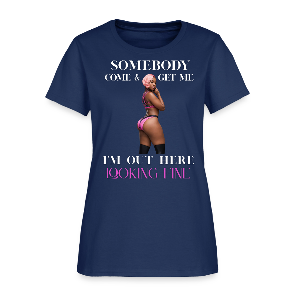 Women's T-Shirt -  blue dusk