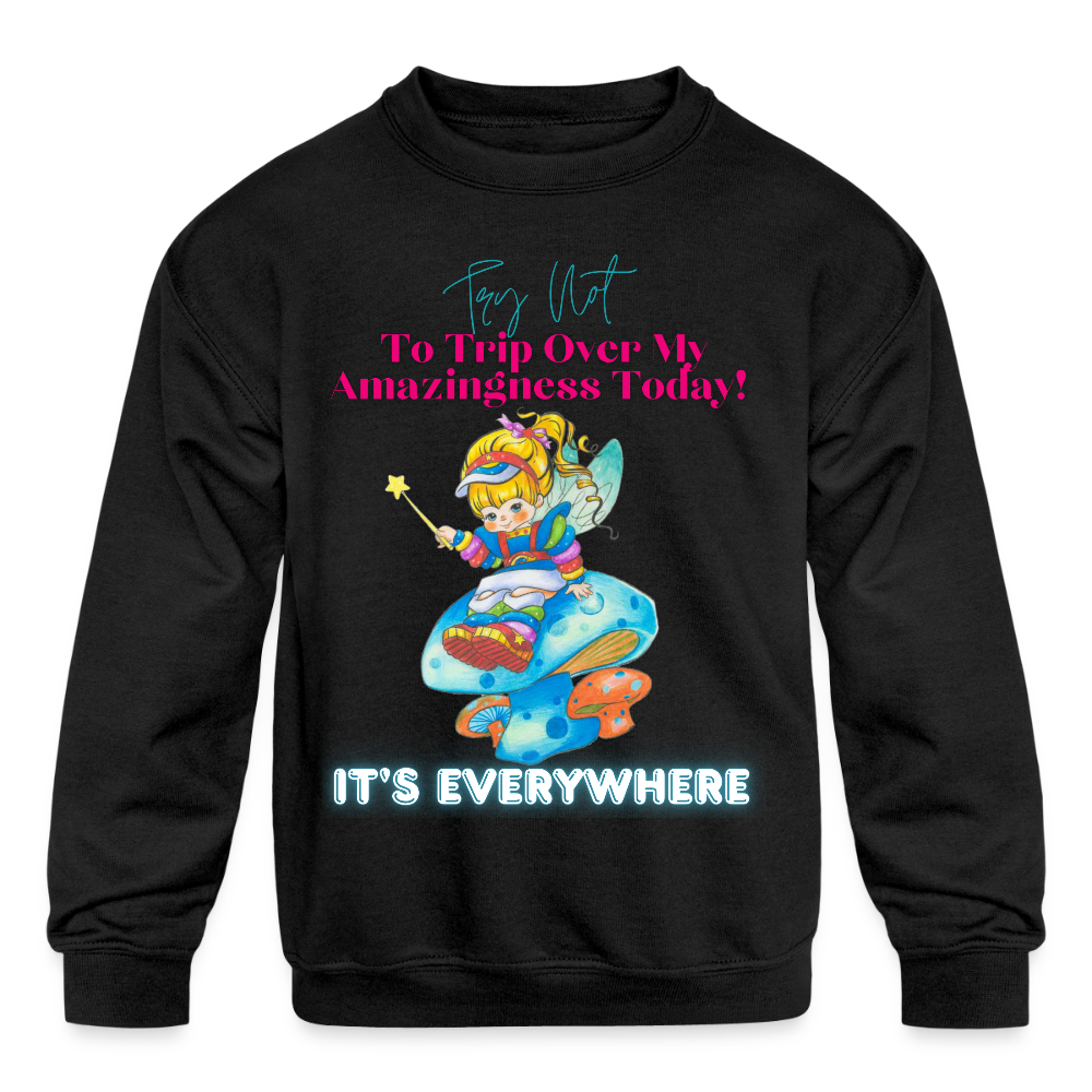 Kids' Crewneck Sweatshirt - black