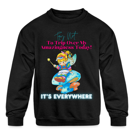 Kids' Crewneck Sweatshirt - black