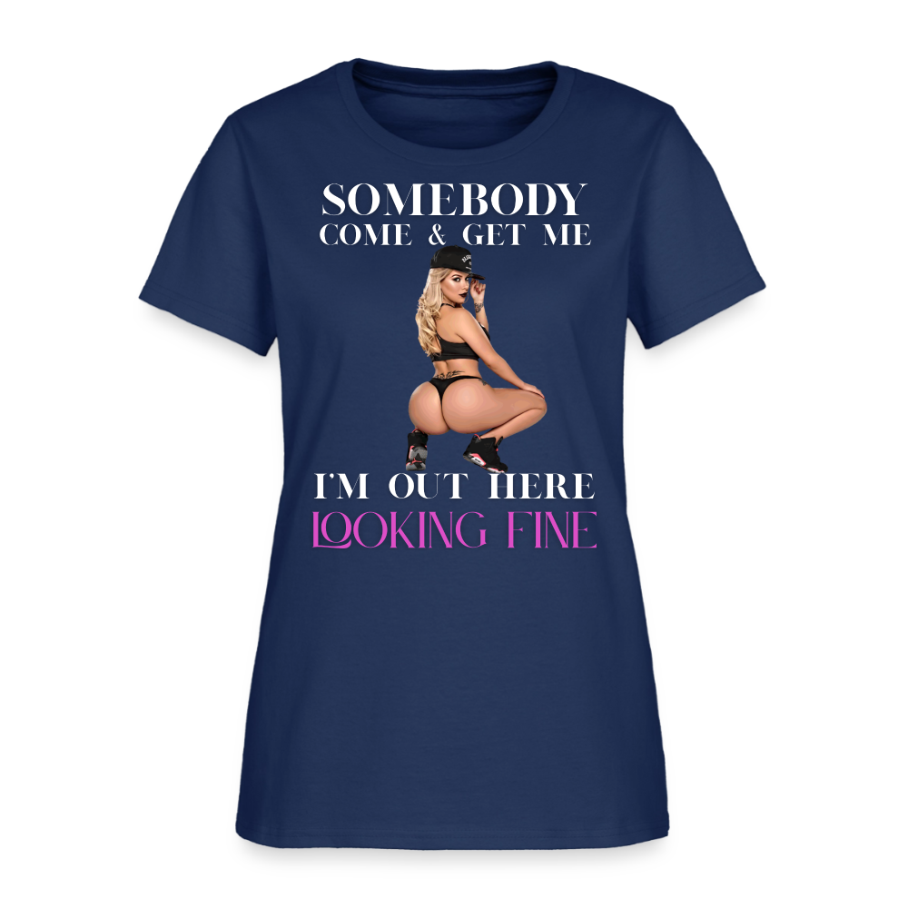 Women's T-Shirt -  blue dusk